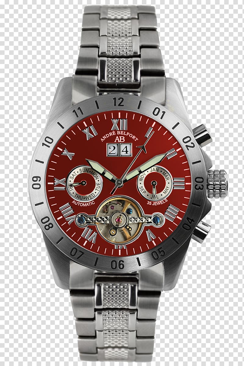Automatic watch Belfort Clock Analog watch, watch transparent background PNG clipart