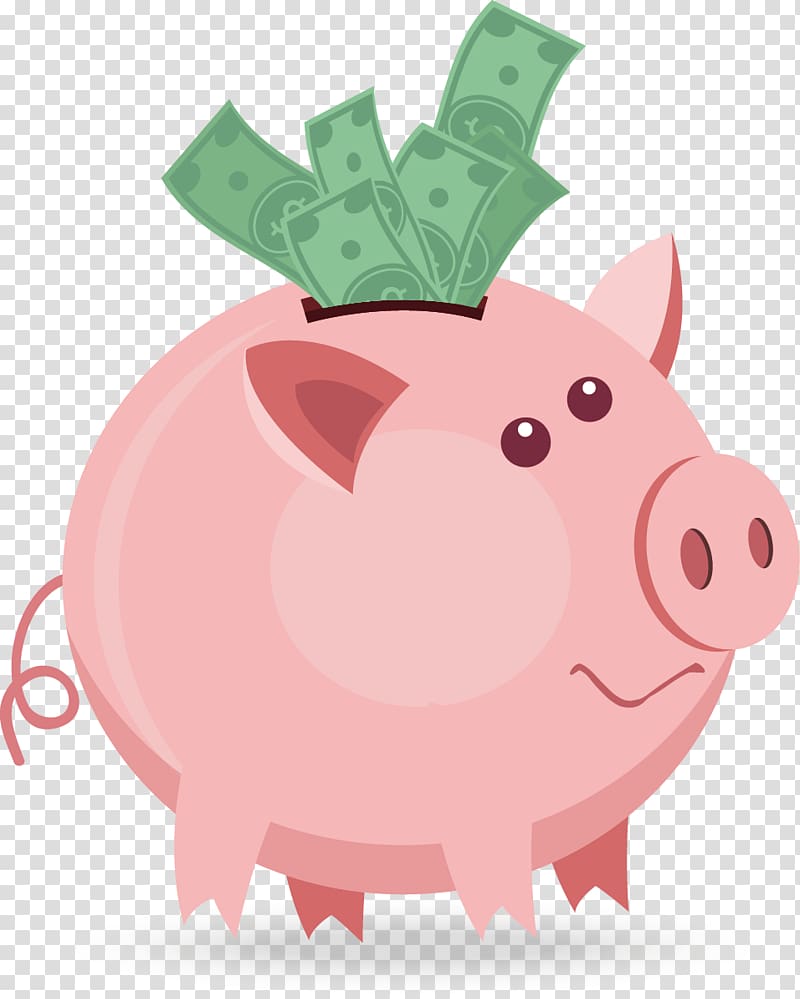 pink piggy bank illustration, Piggy bank Money Personal finance, Piggy bank transparent background PNG clipart