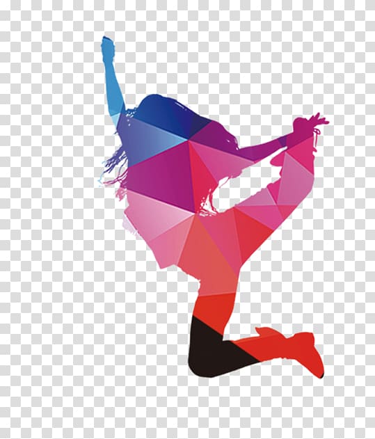 woman jumping while holding her feet illustration, Silhouette transparent background PNG clipart