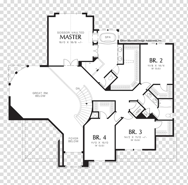 Floor plan House plan Great room, a roommate on the upper floor transparent background PNG clipart