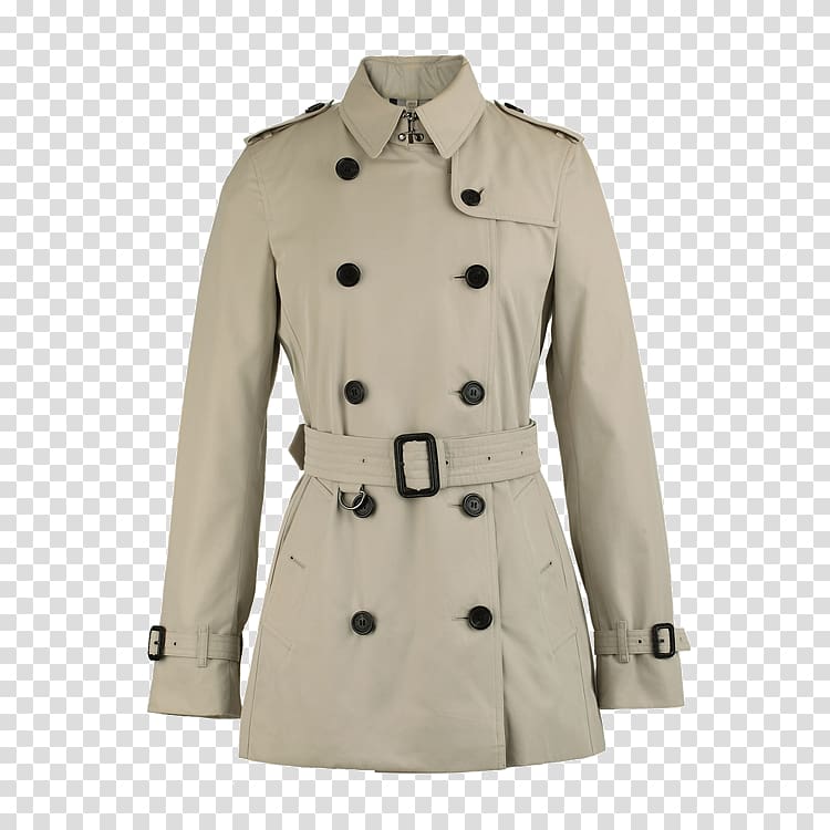 Trench coat Burberry Lapel Cotton, Autumn and winter coat lapel double-breasted waist cotton transparent background PNG clipart