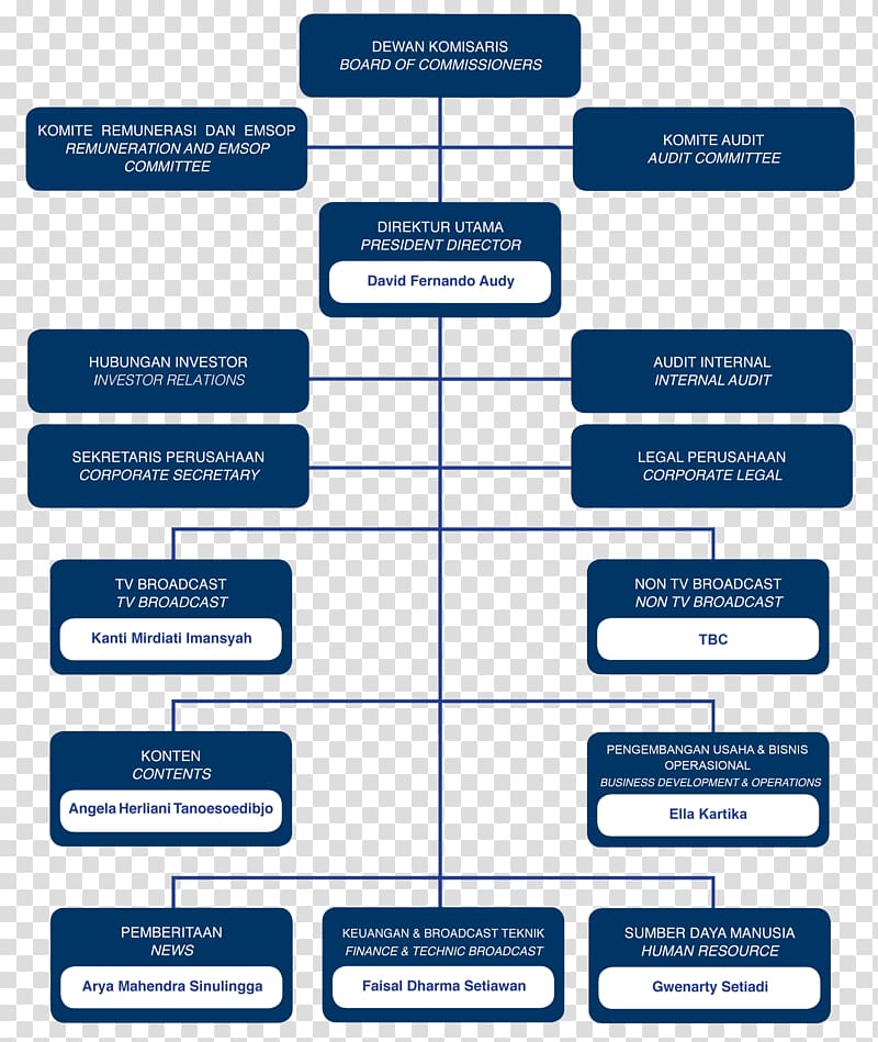 Indonesia Media Nusantara Citra Organizational structure MNC Corporation, hierarchy transparent background PNG clipart