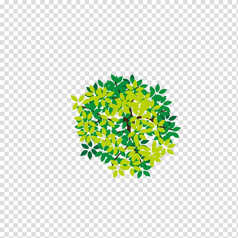 Tree Icon, Lush tree top, green bush graphics art transparent background PNG clipart