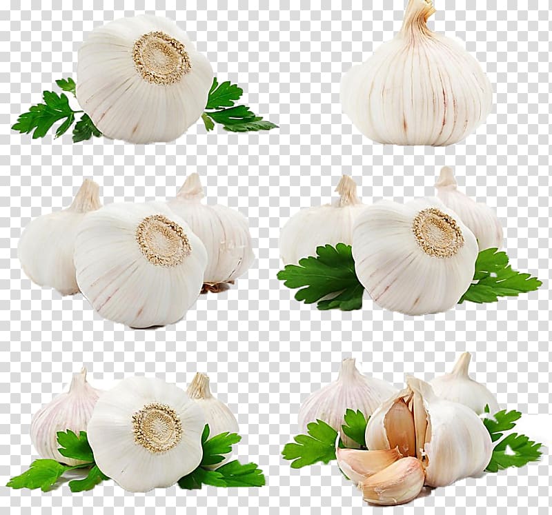 bunch of garlics, Garlic oil Spice Food, garlic transparent background PNG clipart