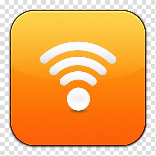 computer icon symbol yellow orange, Eye Fi Orange transparent background PNG clipart