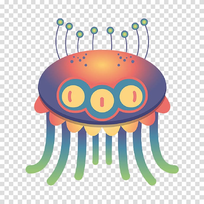 Extraterrestrials in fiction Monster Cartoon Illustration, Cartoon octopus alien transparent background PNG clipart