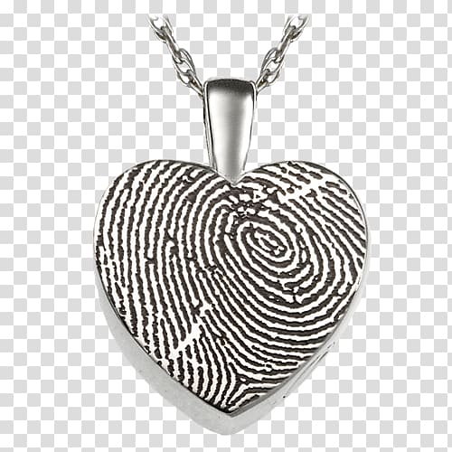 Locket Necklace Cremation Charms & Pendants Jewellery, Heart fingerprint transparent background PNG clipart