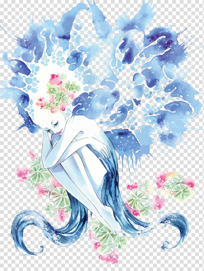 Floral design , Water Wizard transparent background PNG clipart
