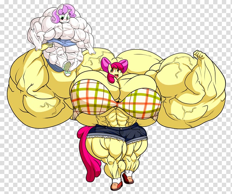 Apple Bloom Applejack Sweetie Belle Big McIntosh Muscle, muscle growth girl transparent background PNG clipart