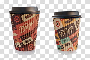 Coffee cup Tea Cafe, Textured coffee mugs transparent background PNG clipart thumbnail