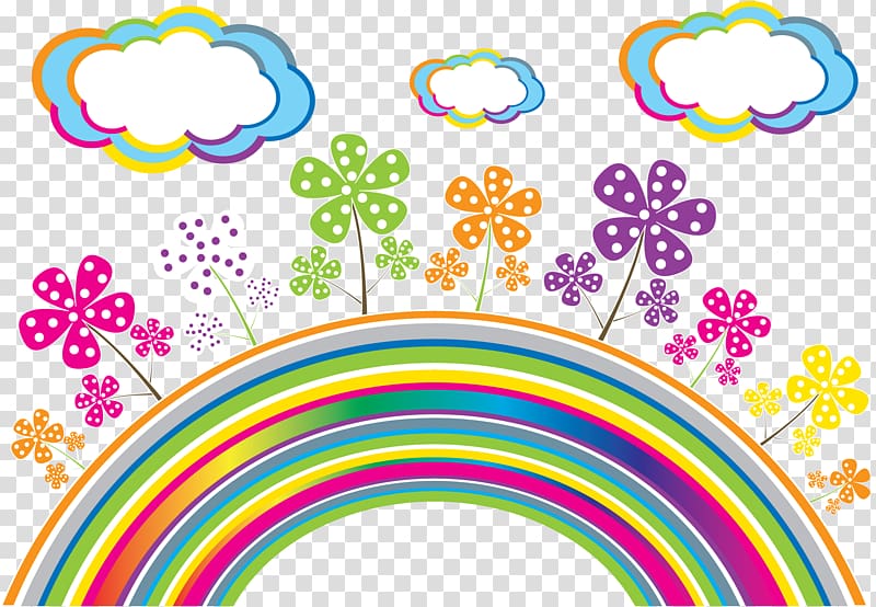 Rainbow Drawing .de Color, congrats transparent background PNG clipart
