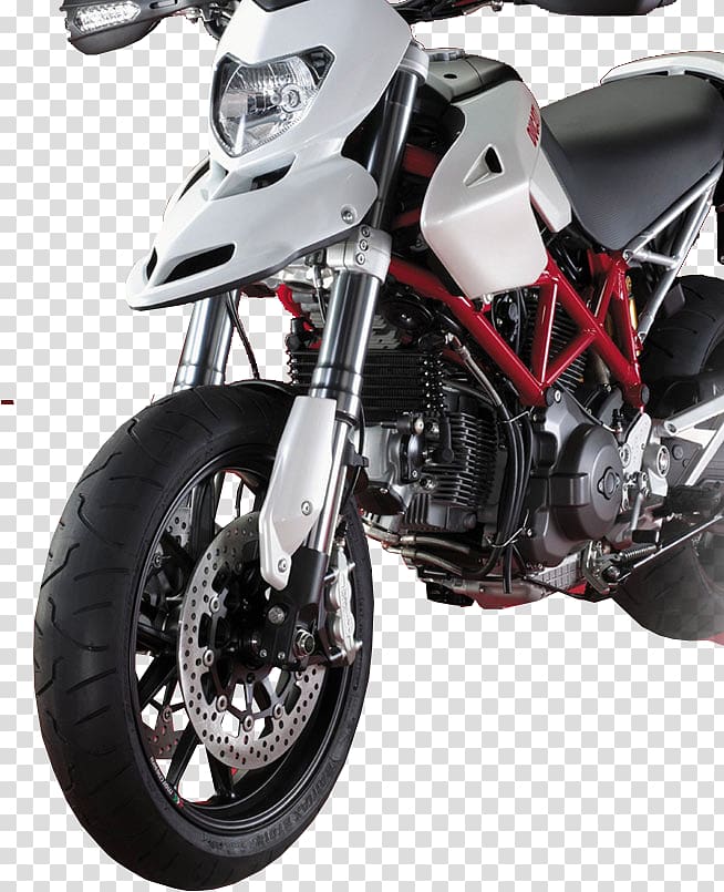 Tire Supermoto Motorcycle Ducati Hypermotard, motorcycle transparent background PNG clipart