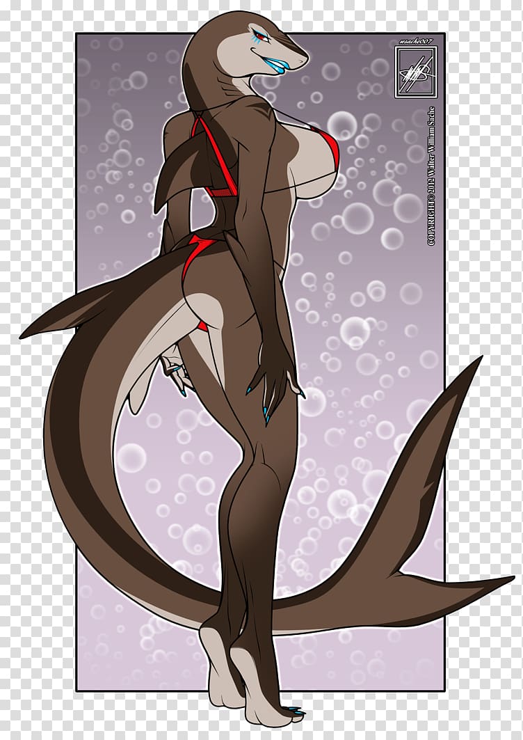Great white shark Furry fandom Tiger shark, female buttocks transparent background PNG clipart