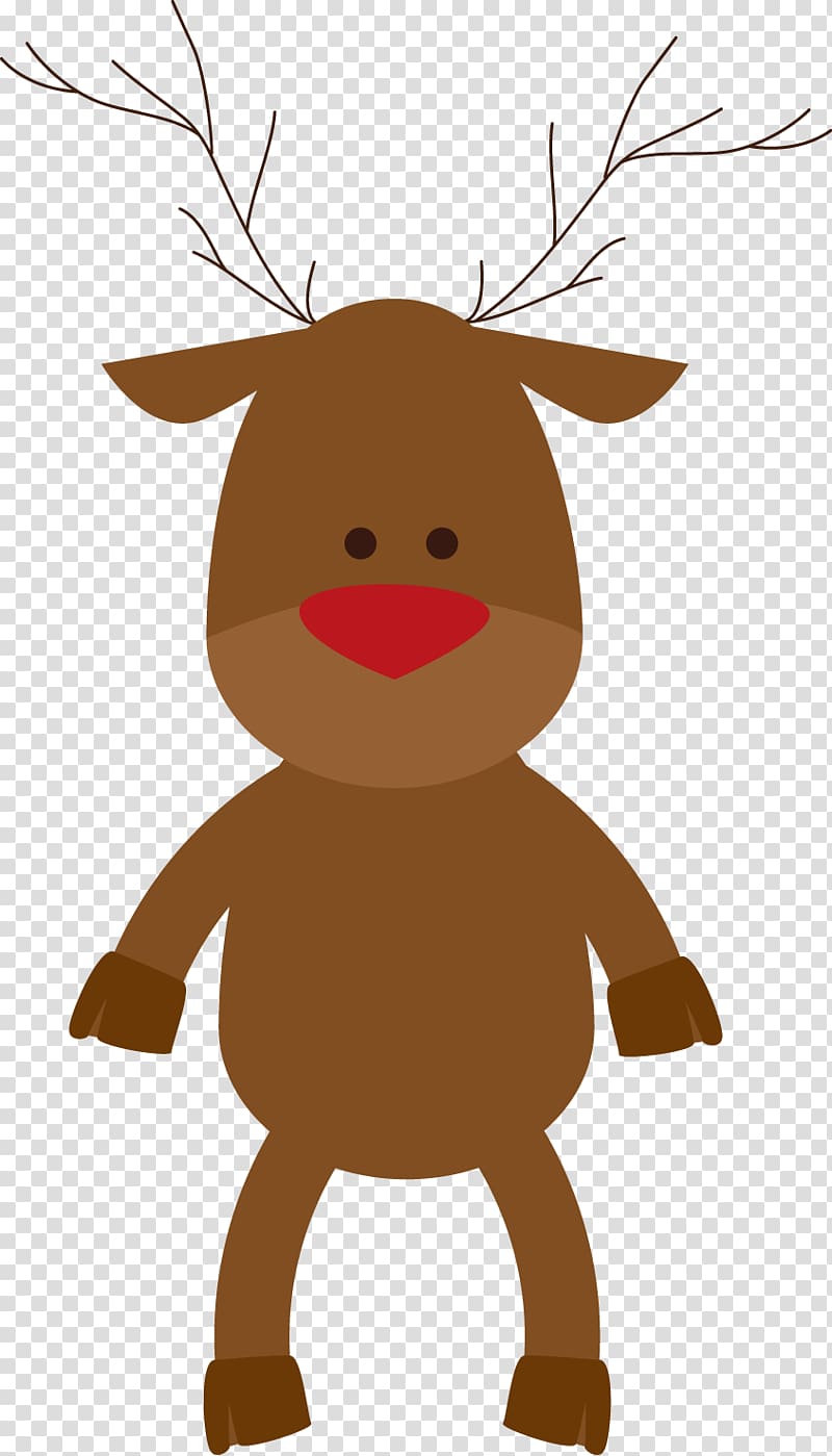 Reindeer Santa Claus , creative design Christmas deer FIG. transparent background PNG clipart