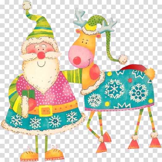 Rudolph Santa Claus Reindeer Mrs. Claus Christmas, santa claus transparent background PNG clipart