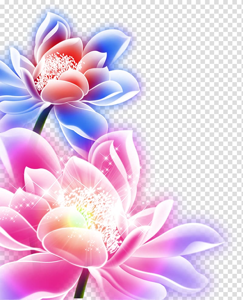 pink and blue flowers illustration, Mooncake Mid-Autumn Festival Nelumbo nucifera , Purple lotus transparent background PNG clipart