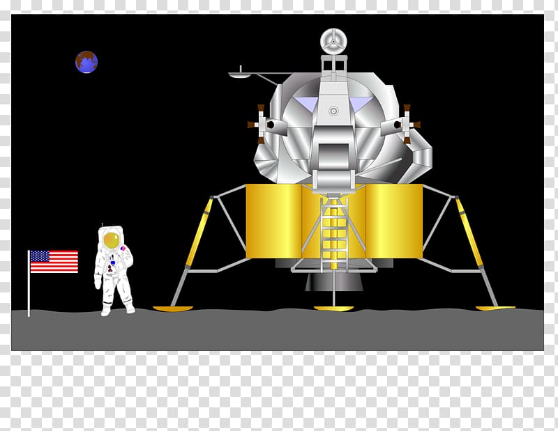 Apollo 11 Moon landing Spacecraft Apollo Lunar Module, usa transparent background PNG clipart