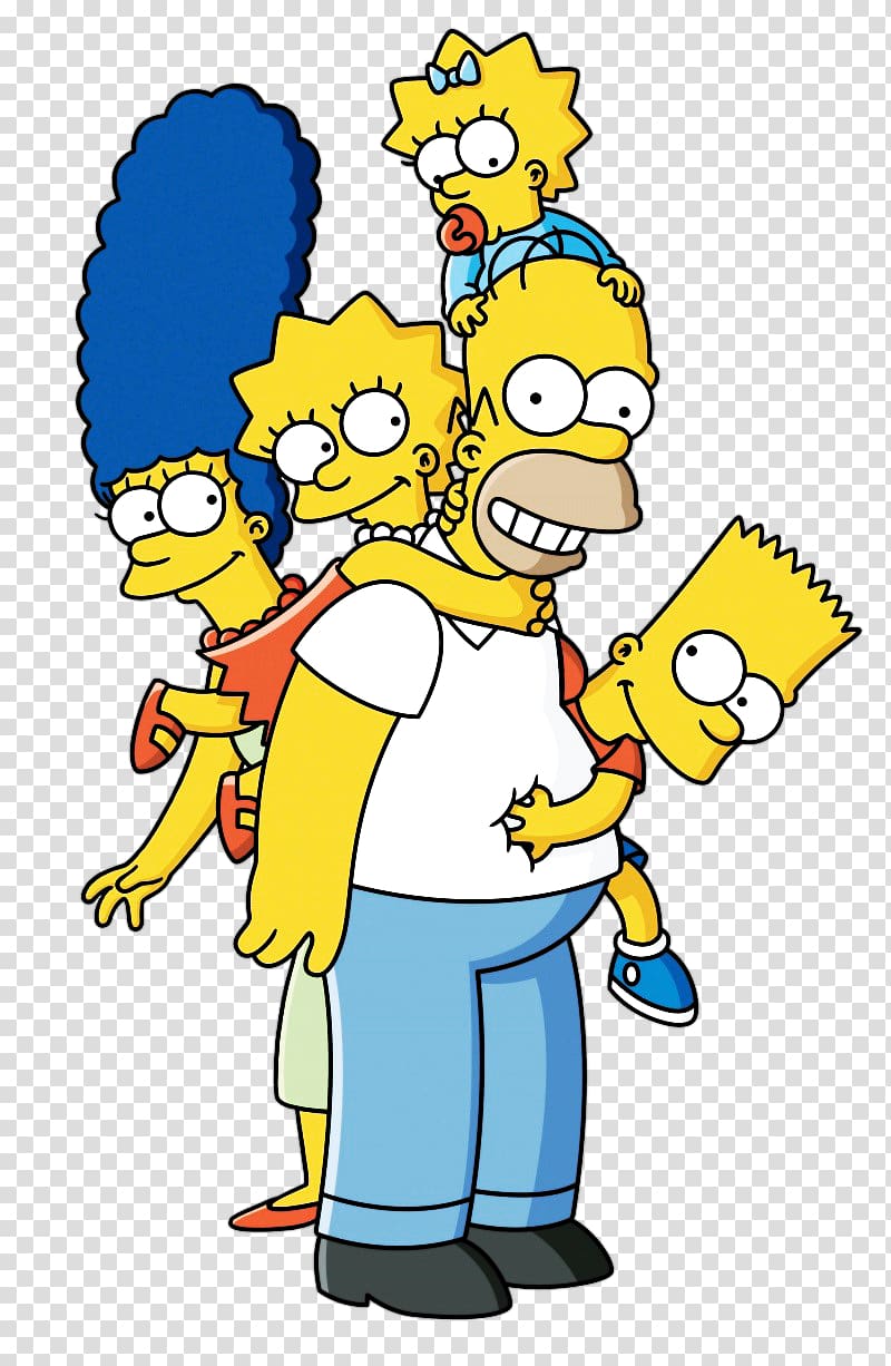 Homer Simpson Bart Simpson Marge Simpson Lisa Simpson Maggie Simpson, Bart Simpson transparent background PNG clipart