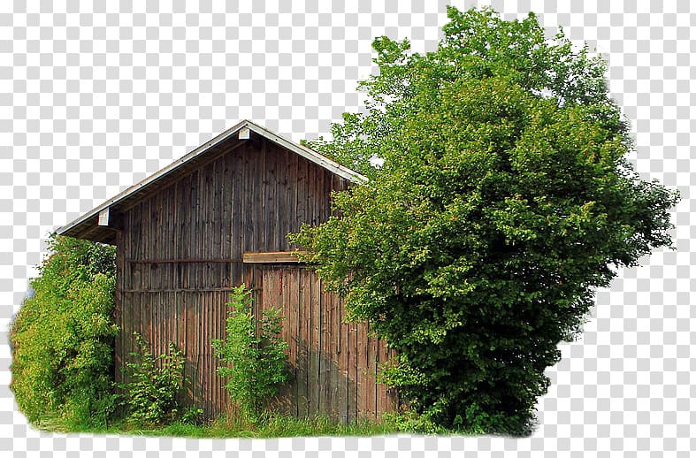 Barn House Building, Japanese retro wooden house transparent background PNG clipart