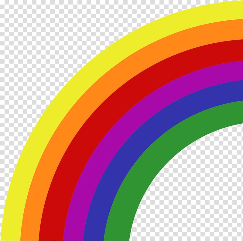 rainbow art, Rainbow 6 Colours transparent background PNG clipart