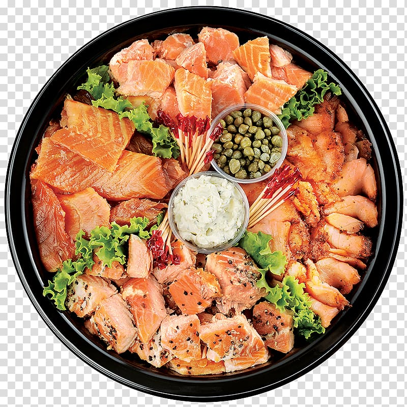 Osechi Sushi Smoked salmon Full breakfast Side dish, steamed hairy crabs transparent background PNG clipart