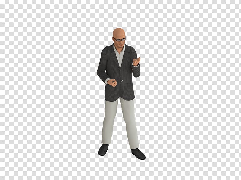male wearing black suit jacket illustration, Modern Bald Man Wearing Glasses transparent background PNG clipart