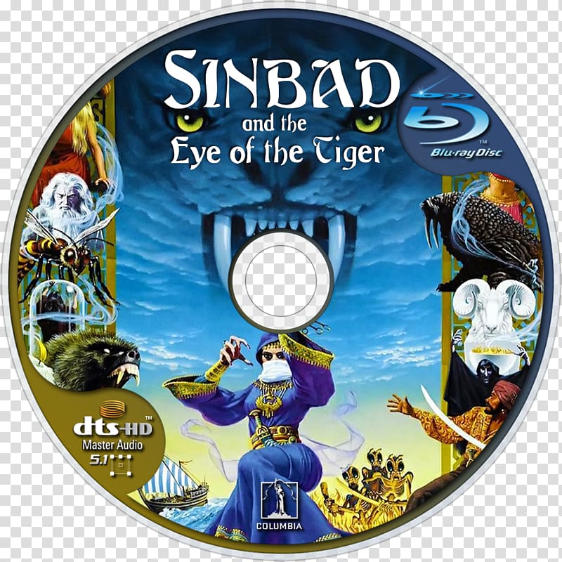 Sinbad DVD Film Eye of the Tiger Stop motion, dvd transparent background PNG clipart