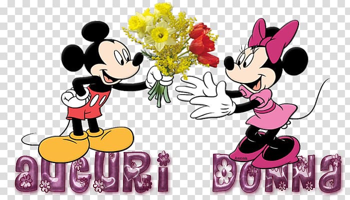 Minnie Mouse Mickey Mouse Goofy Donald Duck Pluto, festa della donna transparent background PNG clipart