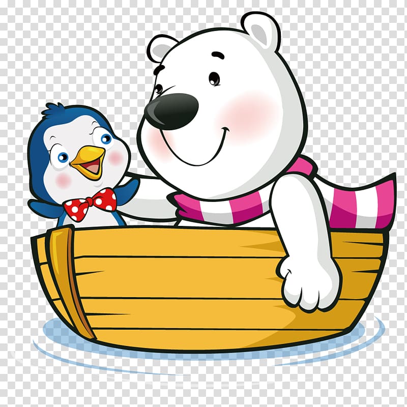 iPhone 4 High-definition television , Polar bears and penguins aboard transparent background PNG clipart