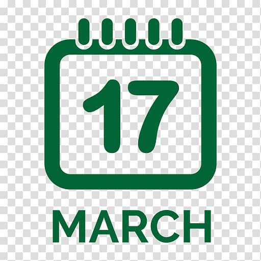 March Desktop Calendar, ST PATRICKS DAY transparent background PNG clipart