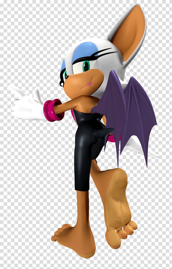 Rouge the Bat Amy Rose Barefoot Sole, others transparent background PNG clipart
