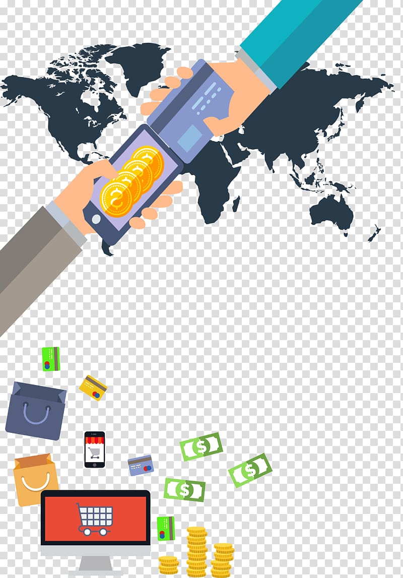 Globe World map, Net silver payment cartoon shopping cart transparent background PNG clipart