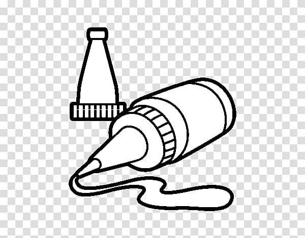 glue stick clipart black and white