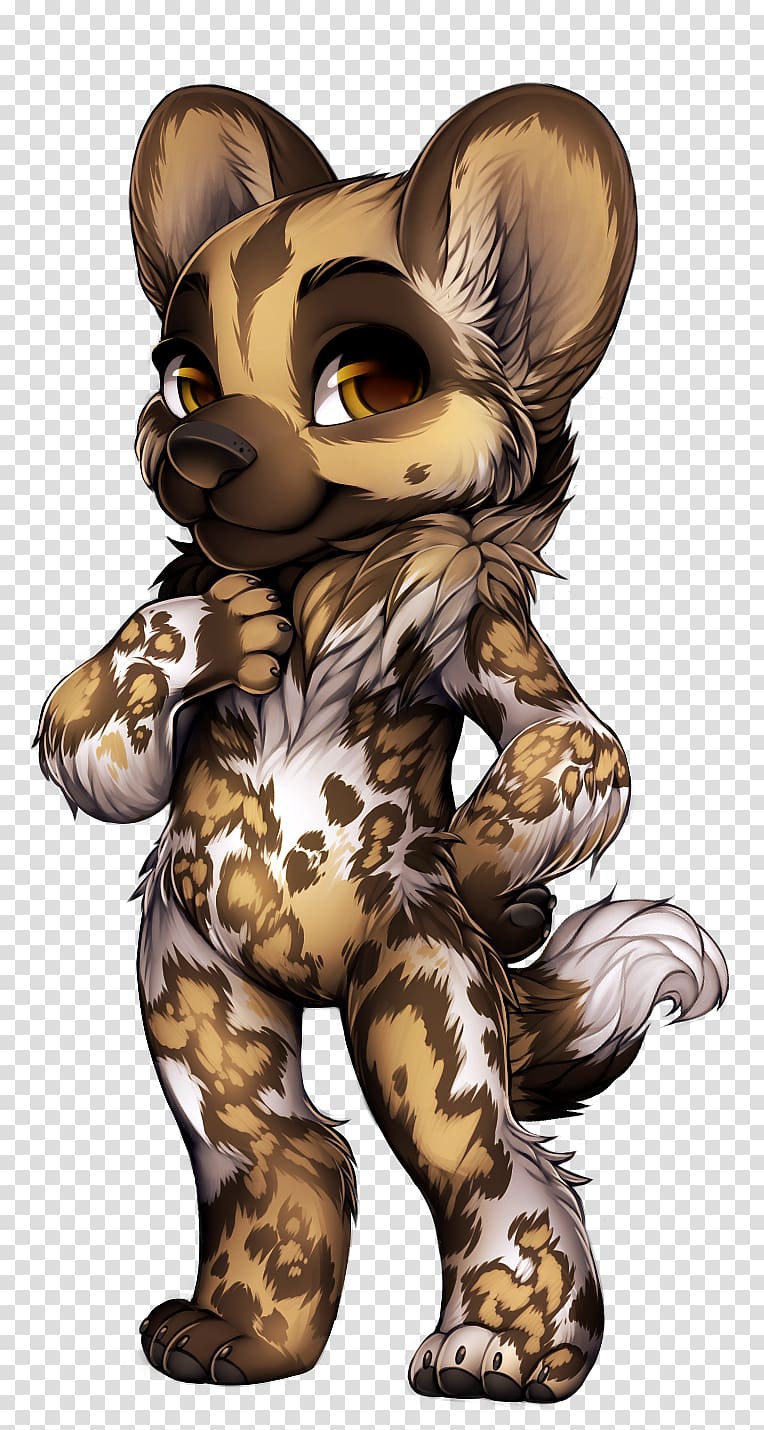 Tiger Cat African wild dog Dhole, paw prints transparent background PNG clipart