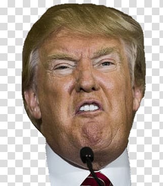 Donald Trump, Donald Trump Funny Angry Face transparent background PNG clipart