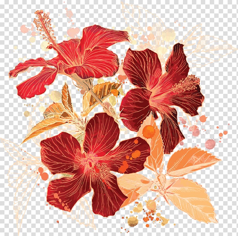 Watercolor painting, watercolor leaves transparent background PNG clipart