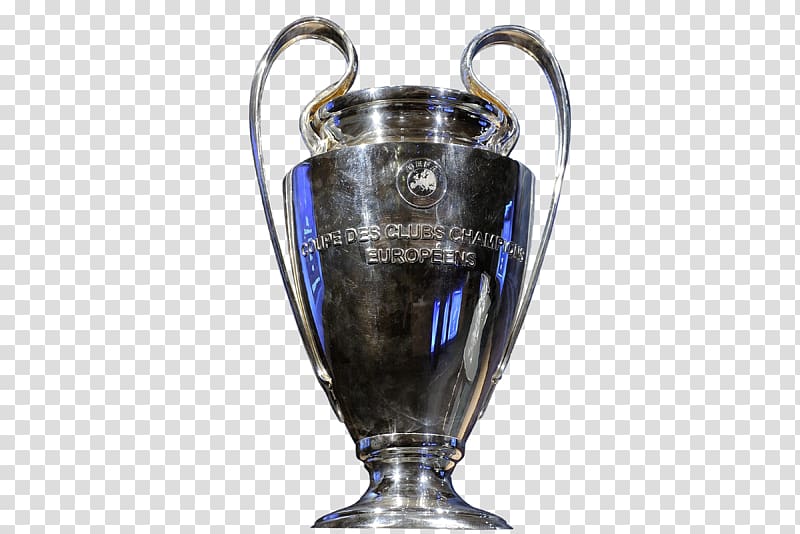 silver trophy illustration, UEFA Champions League Real Madrid C.F. Sporting CP Juventus F.C. UEFA Europa League, Trophy transparent background PNG clipart