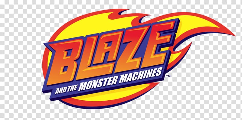 red and yellow Blaze and the Monster Machines logo, Nickelodeon Science, technology, engineering, and mathematics Animated series Television Nick Jr., blaze and monster machines transparent background PNG clipart