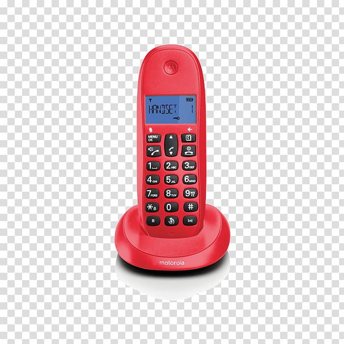 Cordless telephone Digital Enhanced Cordless Telecommunications Motorola Dect c1001lb turquoise Lenovo Motorola C1001, motorola transparent background PNG clipart
