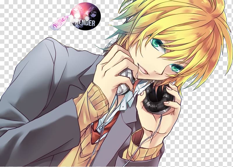 Kagamine Rin/Len THE VOCALOID produced by Yamaha Fan art, fan transparent background PNG clipart