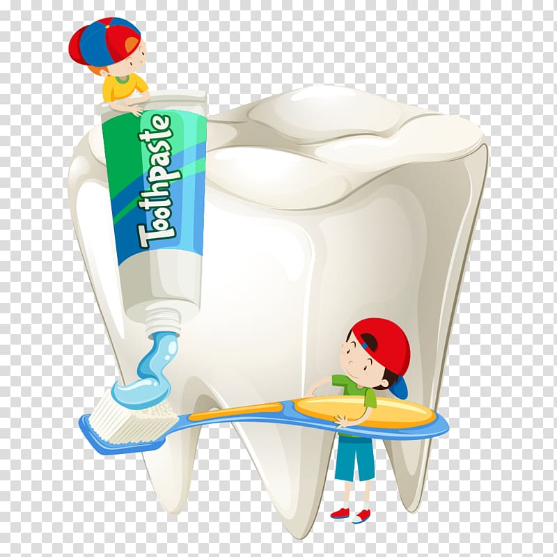 Tooth fairy Dentistry , Squeezing toothpaste cartoon boy transparent background PNG clipart
