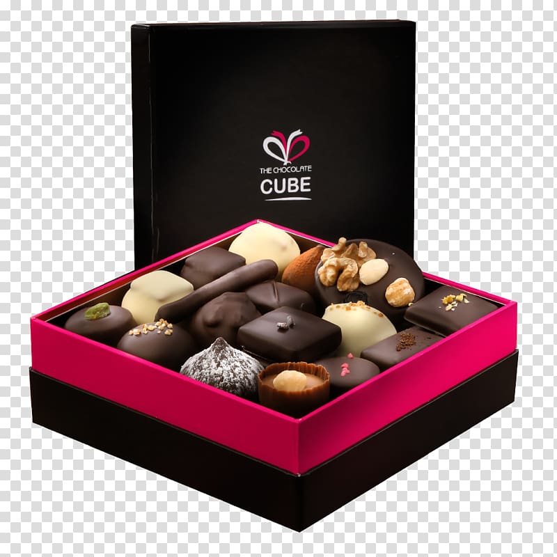 Praline Chocolate truffle Petit four Box, chocolate transparent background PNG clipart