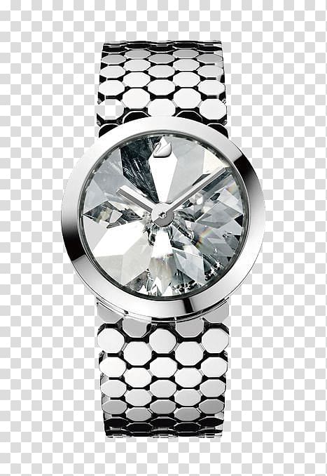 Wattens Chennai Tokujin Yoshioka design Swarovski AG Watch, Table watches for men and women transparent background PNG clipart