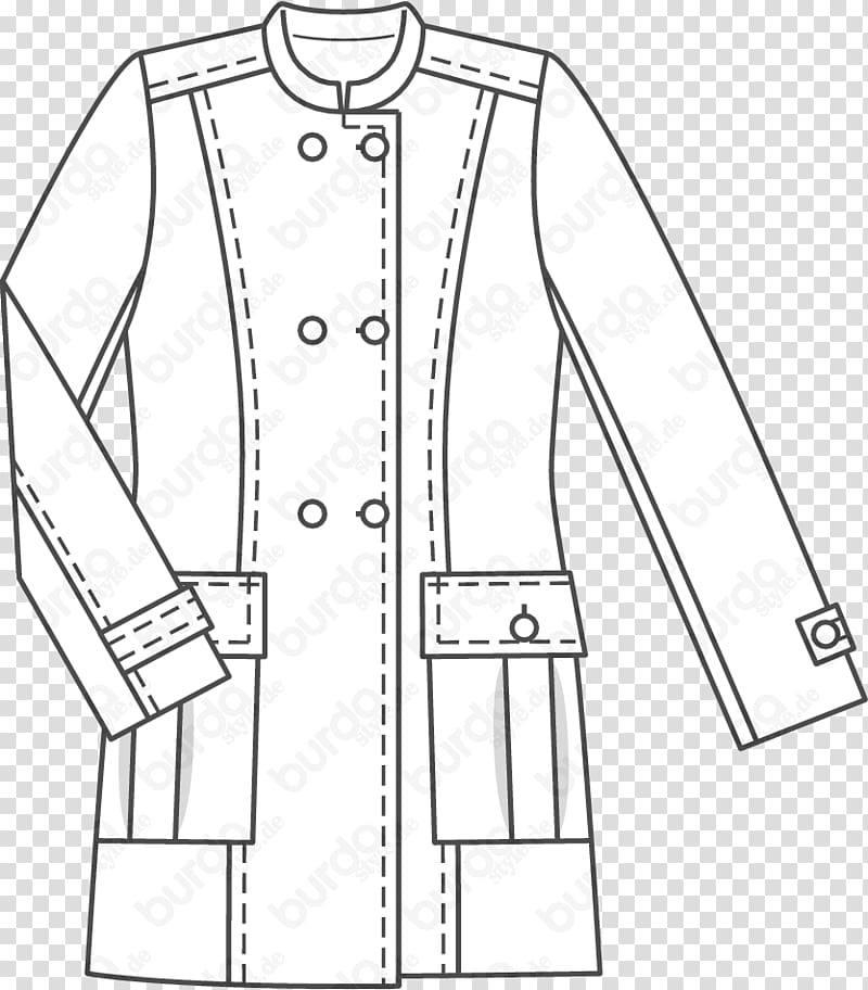 Jacket Burda Style Sewing Magazine Pattern, jacket transparent background PNG clipart