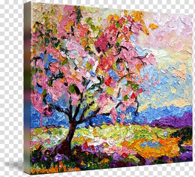 Acrylic paint Floral design Landscape painting Oil painting Impressionism, paint transparent background PNG clipart