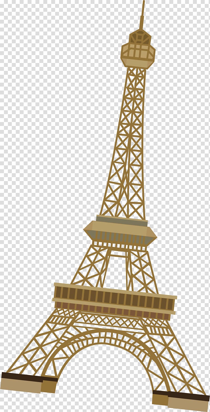 yellow Eiffel tower illustration, Eiffel Tower Euclidean , Paris Tower transparent background PNG clipart
