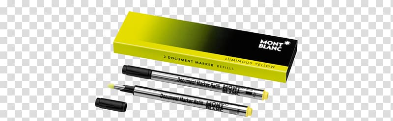 Montblanc Meisterstück Yellow Pens Rollerball pen, parker jotter pens logo transparent background PNG clipart