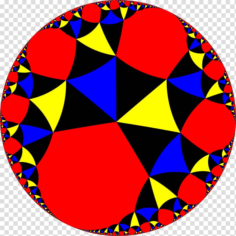 Snub triapeirotrigonal tiling Uniform tilings in hyperbolic plane Tessellation Hyperbolic geometry Infinite-order triangular tiling, transparent background PNG clipart