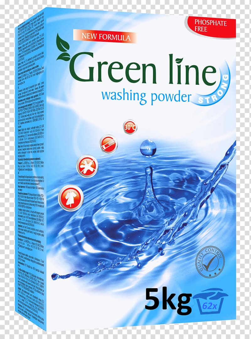 Laundry Detergent Powder Cleaning agent Washing, green lines transparent background PNG clipart