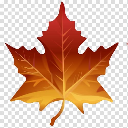 Maple leaf Emoji Emoticon iPhone, Emoji transparent background PNG clipart